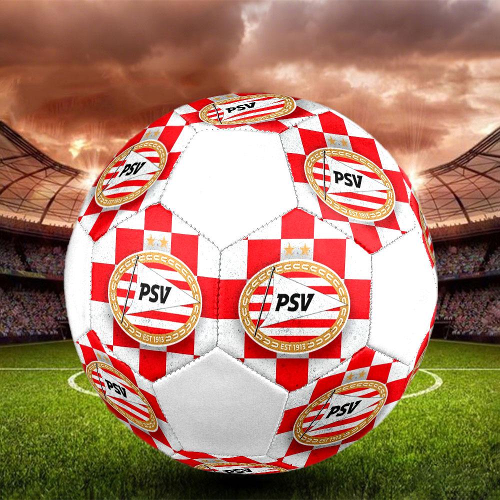 PSV Eindhoven Größe 5 Fußball, Maschinengenähtes PVC, Langlebig & Hoher Rückprall, Für Alle Altersgruppen, Fanartikel, Spiele & Außenbereich.