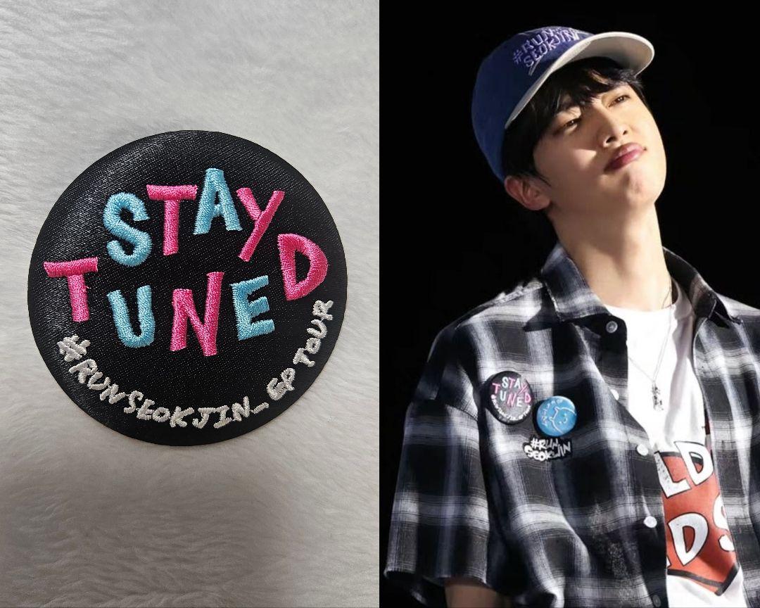 

[USED] BTS Jin RUNSEOKJIN Button Badge (1 piece)