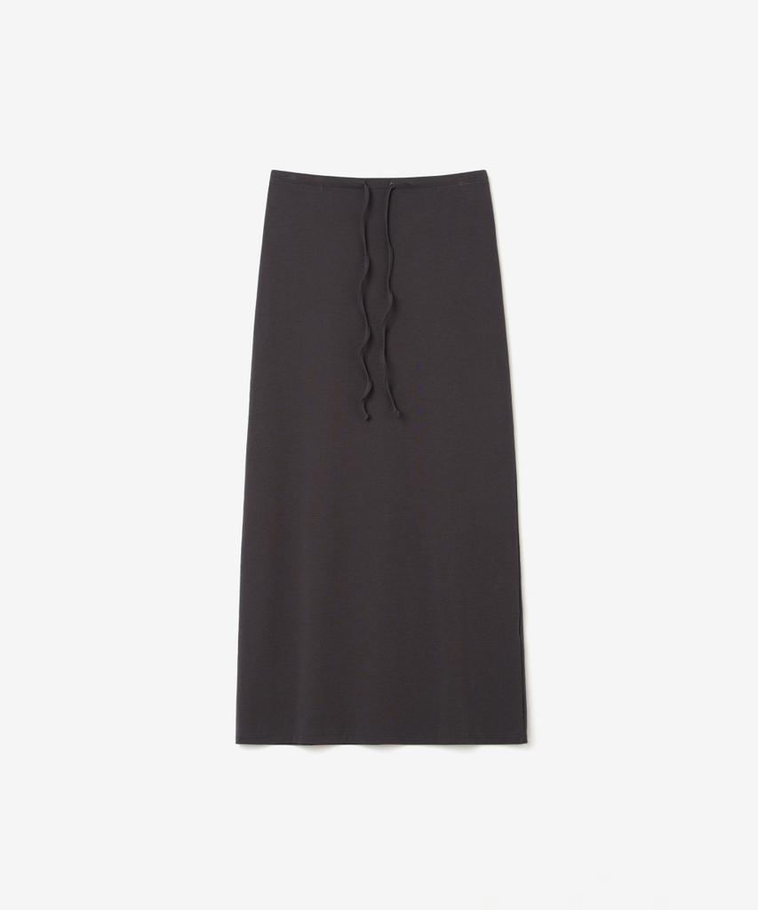 Ieoning Essential Rib Maxi Skirt, Charcoal