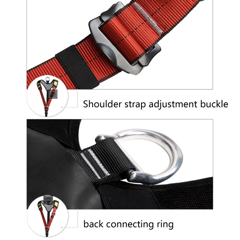 Only Shoulder Strap Climbing Harness Thicken Waist Safety Harness Tree Work Rock Climbing Mountaineering Rescuing Belt