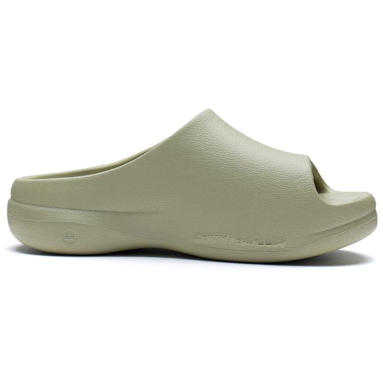Li Ning CF Tracing EVA Quiet Slide Slippers Unisex Elm Branch Green AGAS028-4