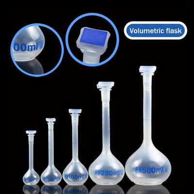 1 szt. 50 ml/100 ml/250 ml/500 ml 1 szt. Kolba miarowa z jednym kreskowaniem Butelka miarowa do testów chemicznych