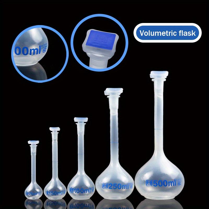 1 Stück 50ml/100ml/250ml/500ml 1 Stück Messkolben mit einer Teilung Messkolben Graduierte Flasche für chemische Tests