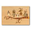 KINOWA Funny Wooden Paper Original Handmade Kit Bird Made in Japan "Five Birds"