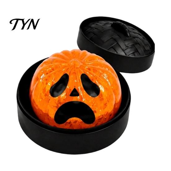 Halloween Classroom Prizes Ghost Bun Stress Ball, Slow Rising Soft TPR Fidget Toy Spooky Sensory for Anxiety Relief, Cute Squeeze in