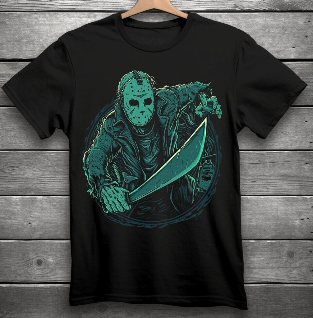 Jason Voorhees Horror Movie T-Shirt Black S-3XL Friday The 13th