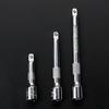 1 4inch Drive Extension Bar Power Tool Ratchet Wrench Rebuild Rod Set Silver Socket Supply Workshop Extender Kit