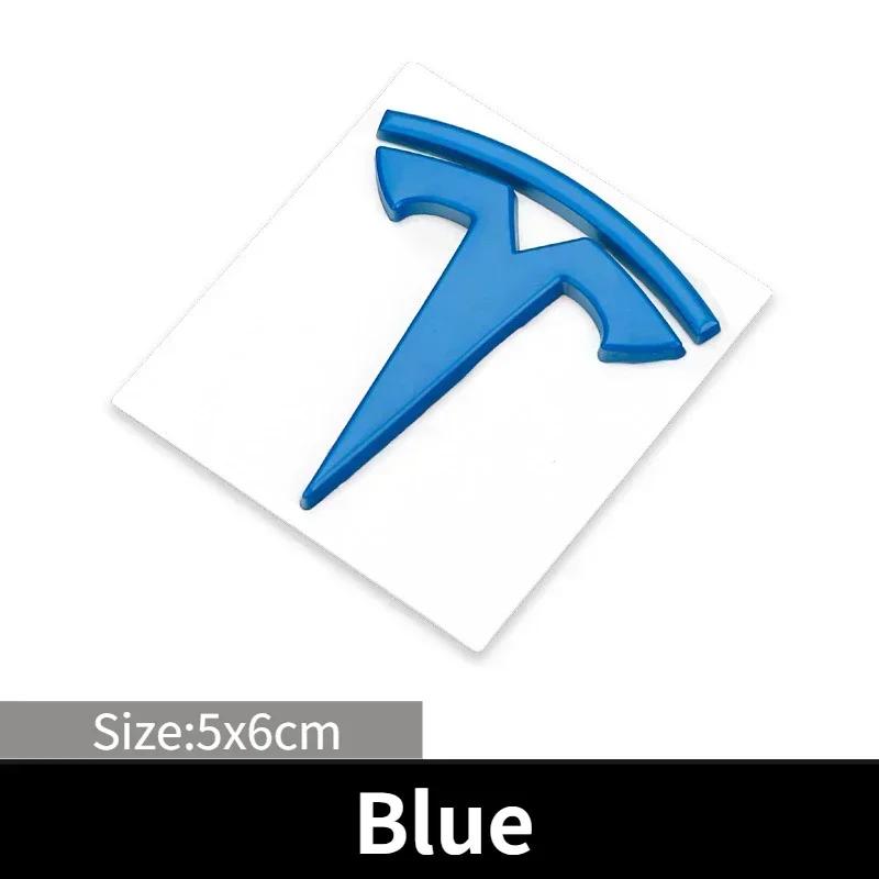 Car Sticker Tesla 5.6x6cm Metal Car Side Fender Emblem Window Sticker for Tesla Model 3 Y S X Roadster P75D P85D Whole Body Exte