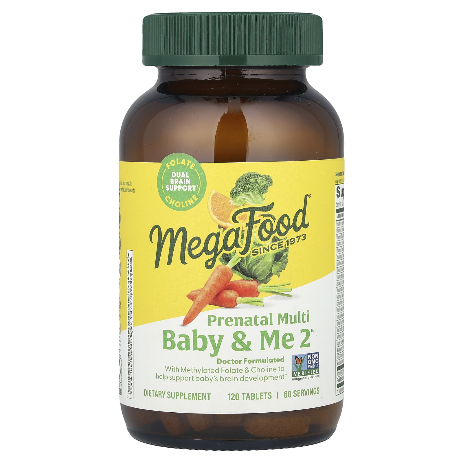 

MegaFood, Baby & Me 2™, Prenatal Multi, 120 Tablets