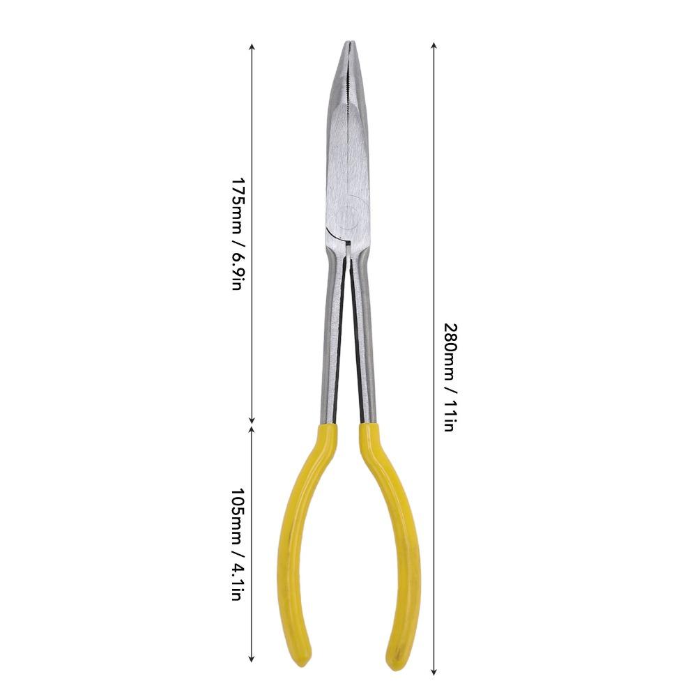 25 Degree Long Reach Pliers Heavy Duty Long Nose Pliers New Bent Nose Pliers  Narrow Space Gripping