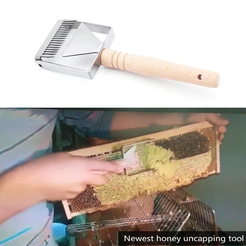 Uncapping Scraper Honeycomb Honey Scraper Tools Wooden Handle Beekeeping Tool Equipment Uncapping