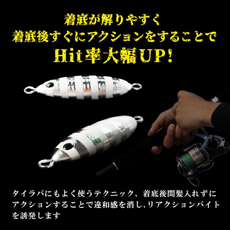 Fat Slow Skip Type Metal Full Color Real Color Slow Fishing BAKSTORM Jig, A, Jig, 200g, Set, Lure, Jigging, Jigging, Grouper, Grouper, Amberjack,