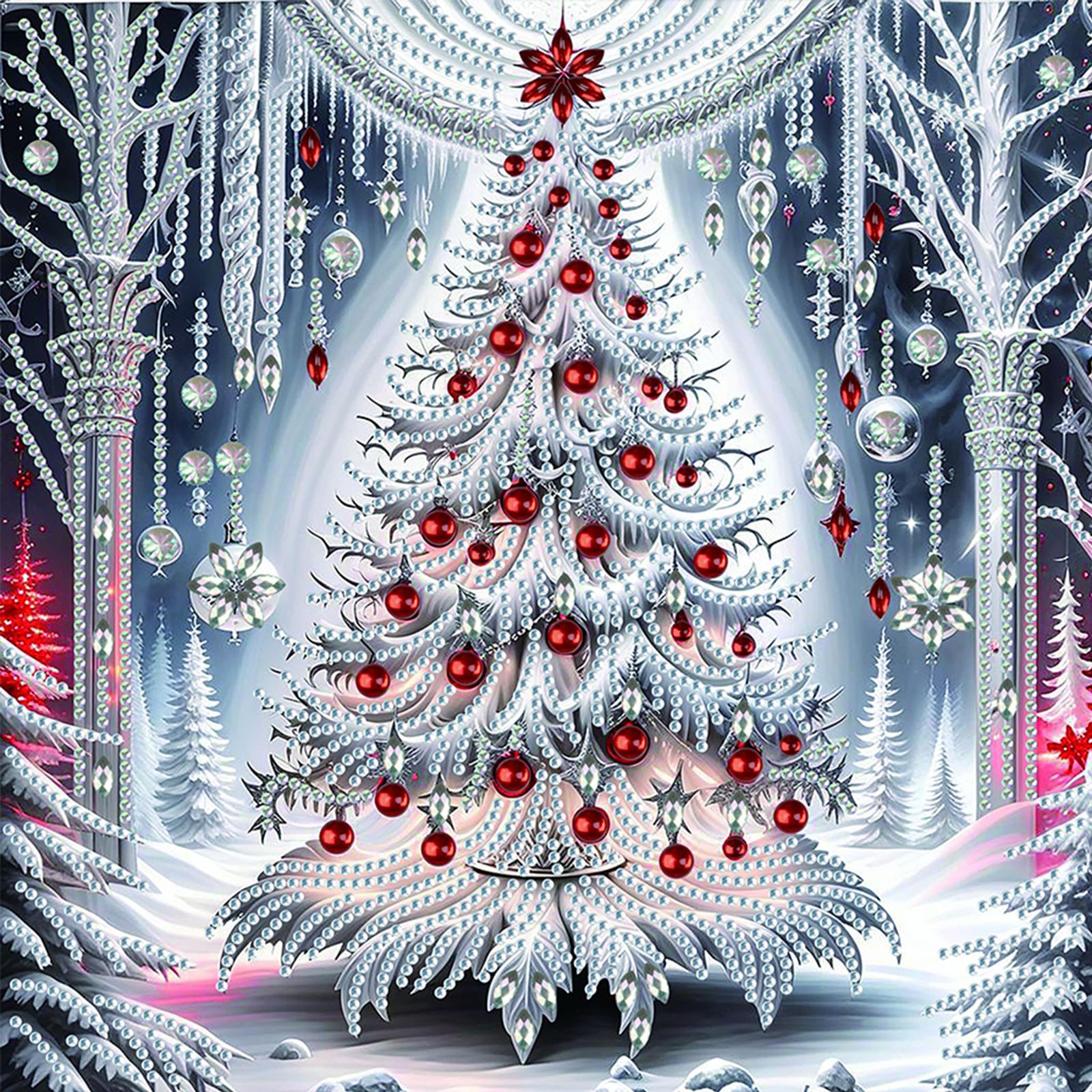 

Christmas Special Shaped 5D DIY Partial Drill Diamonds Paintings Gem Art for Adults Home Decor Crystal Diamond Art 11.81x11.81in