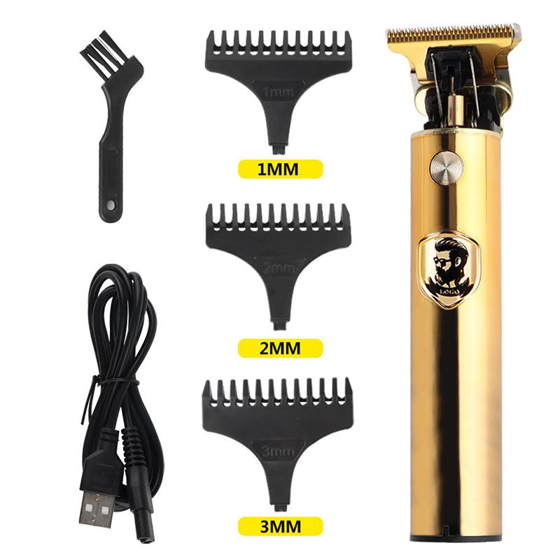 Waterproof T9 Electric Hair Clipper - Full Body Wash, Stylist Carving, Oil Head, Gradient Design