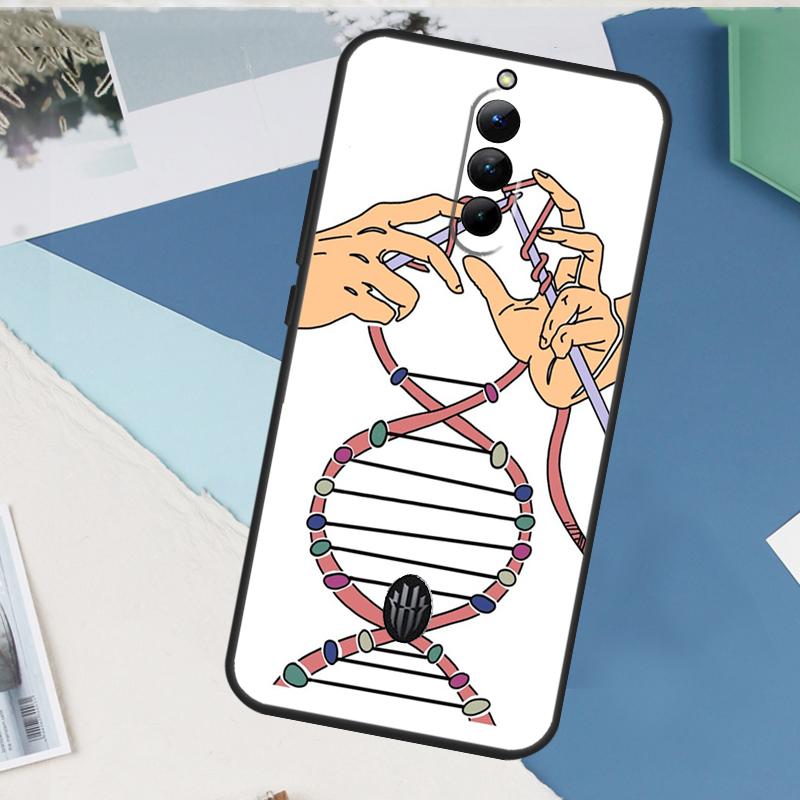 

Retro DNA Science Illustration Case For ZTE Nubia Red Magic 10S 11 10 9 8 8S 9S Pro Plus 6 7 6S 7S Pro 5G 6R 10 Air Cover RedMagic 8S Pro Plus
