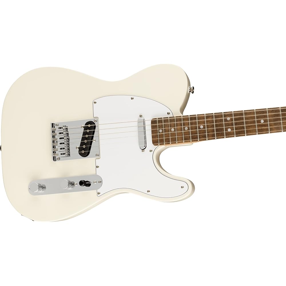 Squier by Fender Electric Guitar Affinity Series™ Telecaster®, Laurel Fingerboard, White Pickguar...