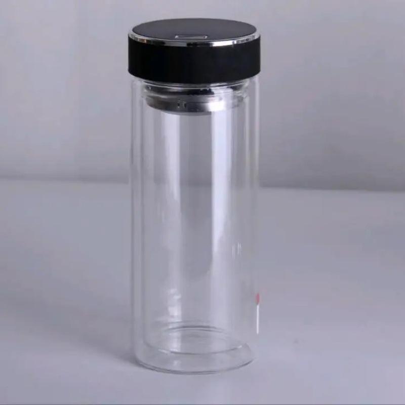 Tianyi Double-Layer Glass Tea Cup with Logo and High Borosilicate Design