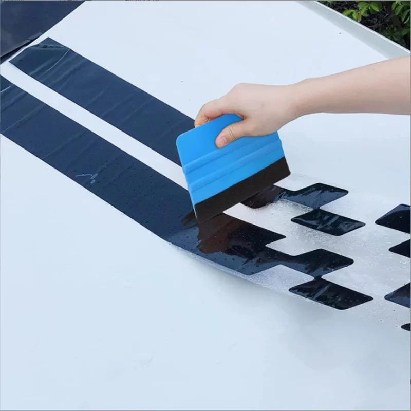 1/4pcs Car Film Scraper Vinyl Wrap Film Card Squeegee Auto Foil Wrapping Suede Felt Scraper Car Styling Sticker Accessories