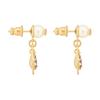 Dior Dewdrop Design Resin Pearl Earrings Women Earrings Gold E4035WOMCY_D01L