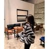 Winter New High-end Fashionable Lady Fur Imitation Rex Rabbit Fur Chinchilla Lapel Fur Coat Short Style Women