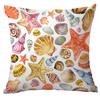 New Marine Biopolyester Pillowcase Holiday Home Sofa Cushion Pillowcase Decoration