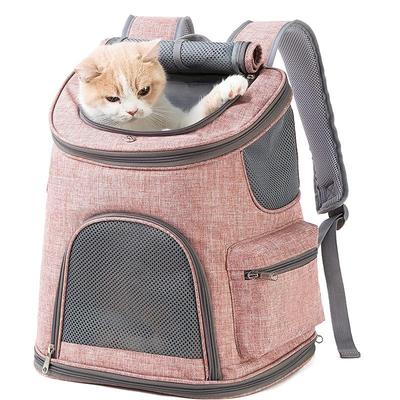 Portable Foldable Pet Backpack - Breathable, Wear-resistant Oxford Cloth for Cats and Dogs