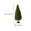 Cabilock 10pcs Sandbox Pine Trees Micro Landscape Material Construction Pine Tree Model Sand Table Decoration Lightweight and Portable Mini