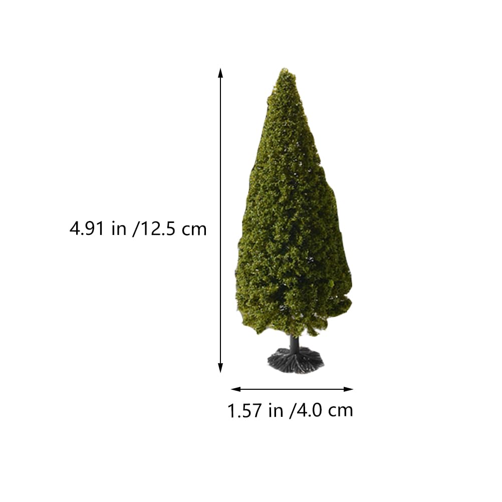 Cabilock 10pcs Sandbox Pine Trees Micro Landscape Material Construction Pine Tree Model Sand Table Decoration Lightweight and Portable Mini