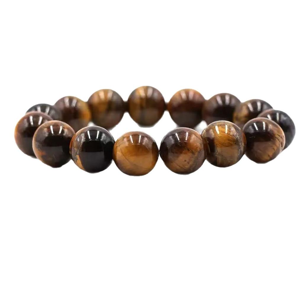 Retro Bracelet Tiger'S Eye Stone 10Mm Different Sizes Men'S Bracelet Stone Bracelet