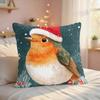 Winter Cartoon Animals Cute Cushion Cover Silky Short Plush Invisible Zipper Dustproof Sofa Pillow Case For Home Decor