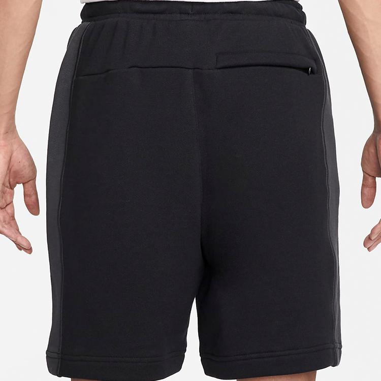 Nike Solid Color Logo Print Casual Shorts Japanese Edition Men Bottoms Black DQ4211-011