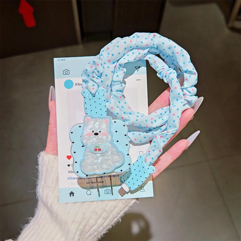 Cute Animal Puppy Charger Data Cable Winder Protective Cover Kits For Iphone 18W 20W Charger Case Anti-Break Wire Bites Shell