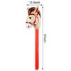 Inflatable Stick Horse for Cowboy Cowgirl Party Costume Stick Boys Girls Birthda
