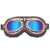 Vintage Goggles Harley Style Silver Frame Copper Motorcycle Windproof Protective Eyewear Retro Goggles For Karting Riding And Biking