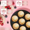 Air Fryer Accessories 7 with Cake Cup Mold Silicone 7 Even Round Muffin Cup Mold Microwave Oven Baking Mold Baking Bakeware Mat
