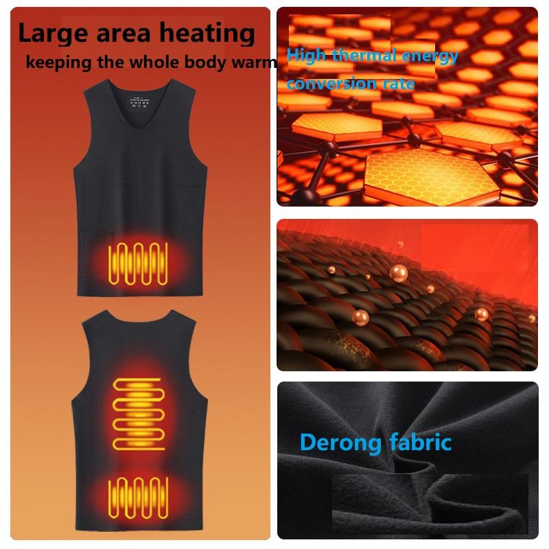 Giacca Riscaldata Donna Calda Senza Cuciture Gilet USB AutoRiscaldante Giacca Sci Campeggio Escursionismo Riscaldato Pelle Scamosciata Abbigliamento Invernale Lavato