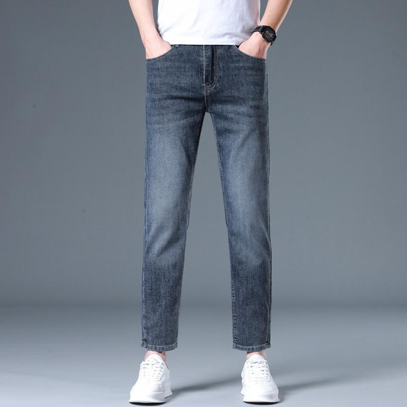 

New Slim Jeans Men s Stretchy Slim Feet Casual Pants 28