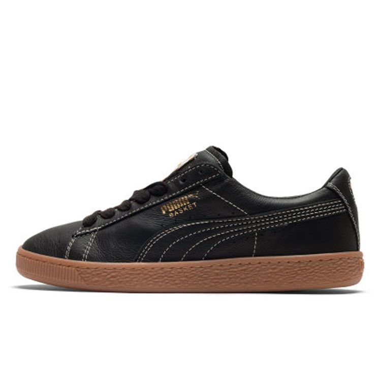 Puma Basket Classic Gum Deluxe Low Top Sneakers Unisex Sneakers Black 366612-04
