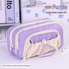 Five-Layer Large-Capacity Pencil Case for Girls - Simple, Stylish, Drawstring Design for Primary and Middle School Students