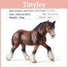 Horse Animal Figurine Set Pvc Durable Realistic Collectible Decoration For Kids And Gift Purposes