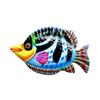 Large Metal Fish Wall Art Decoration Colorful Iron Sculpture Statues Garden Hanging Ornament for Balcony Dropshipping