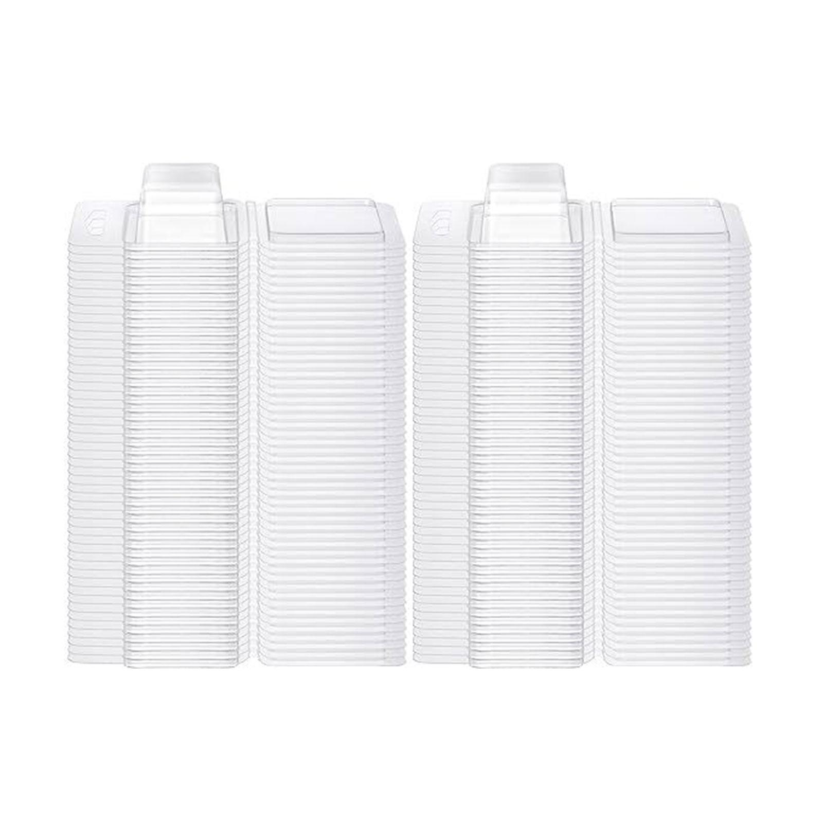 100 Pieces/Set Wax Melt Moulds Environmentally Wax Melt Packaging Boxes Wax Melt Clamshells Mould for Making Candle