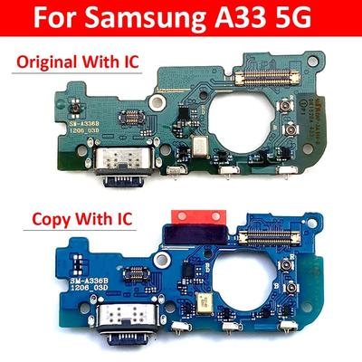 USB Charging Port Board Flex Cable Connector For Samsung Galaxy A33 5G A336 A336B Microphone Module