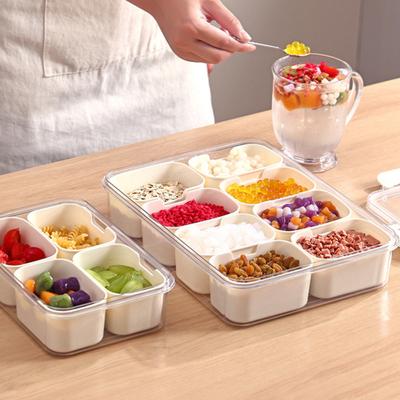 Portasnack con Scomparti Piatto Portasnack Salvaspazio per Dolci Frutta Secca