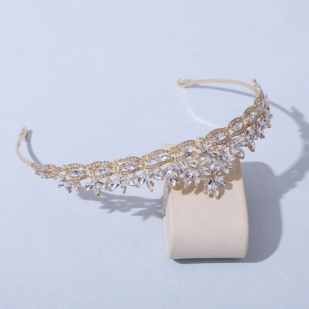 Headbands Bridal Princess Crown Hair Hoop Rhinestone Diadem Crystal Crown Headwear Girls Party