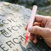 Touch Up Pen for Tombstone Restoration Precision Tip Monument Restoration Marker Waterproof Weather-Resistant Stone Pen Fast-Drying for Stone Memorial