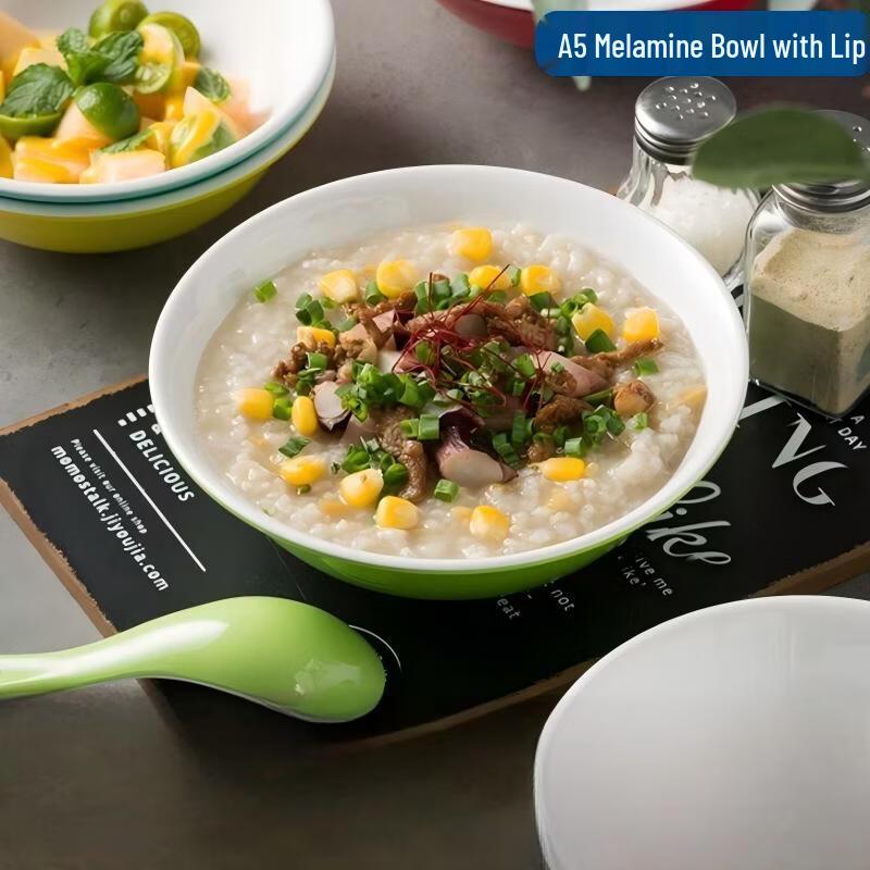 A5 Melamine Two-Tone Inverted Edge Bowls