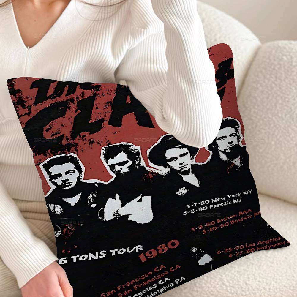 Clash The Band Whitepaper Personalized Picture Text Home Decorative Pillows Household Gifts 45x45cm
