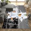 Dynamic Soccer Player Action Floor Rug Office Rug Perfect for Kitchen Decorate room Balcony Foyer Anti-slip Rug Anime Office Decor Gift for Festivals