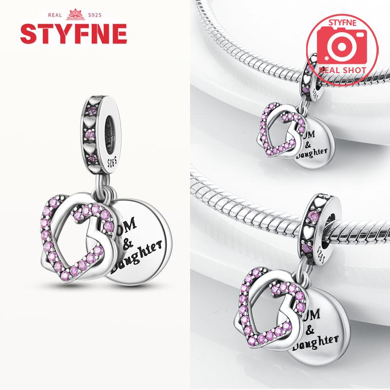 New 925 Silver Sparkling Magic Cube Love Charm Red Heart Beads DIY for Women Bracelet Fine Jewelry Gift Accessories